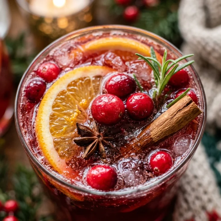 Cozy Christmas Punch Nonalcoholic Easy Party Kids Adults Holiday