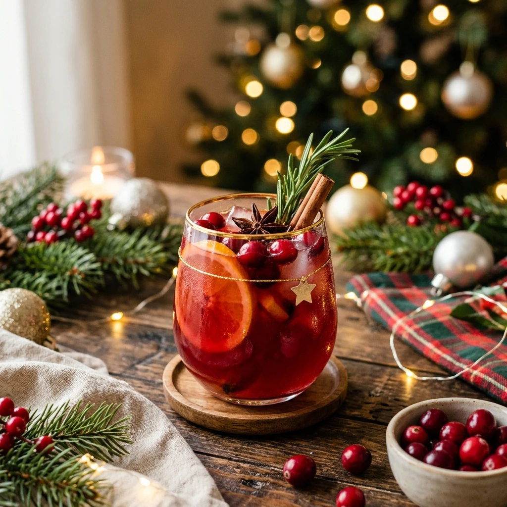 Cozy Christmas Punch Nonalcoholic Easy Party Kids Adults Holiday