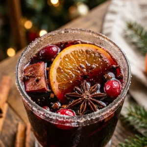 Cozy Christmas Sangria Drink Easy Party Holiday Winter