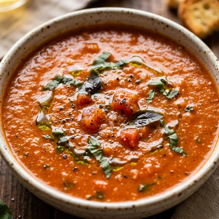 Cozy Tomato Basil Soup Fall One Pot