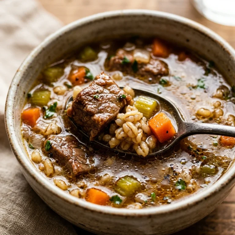 Cozy Winter Beef Barley Soup Easy Healthy One Pot Family Budget