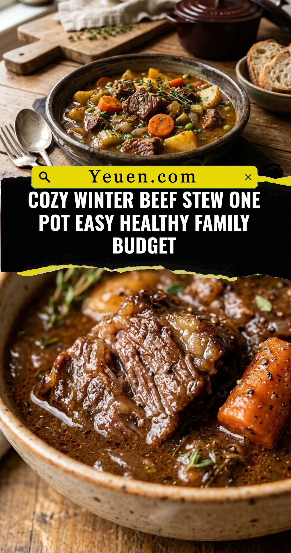 Cozy Winter Beef Stew One Pot Easy Healthy Family Budget