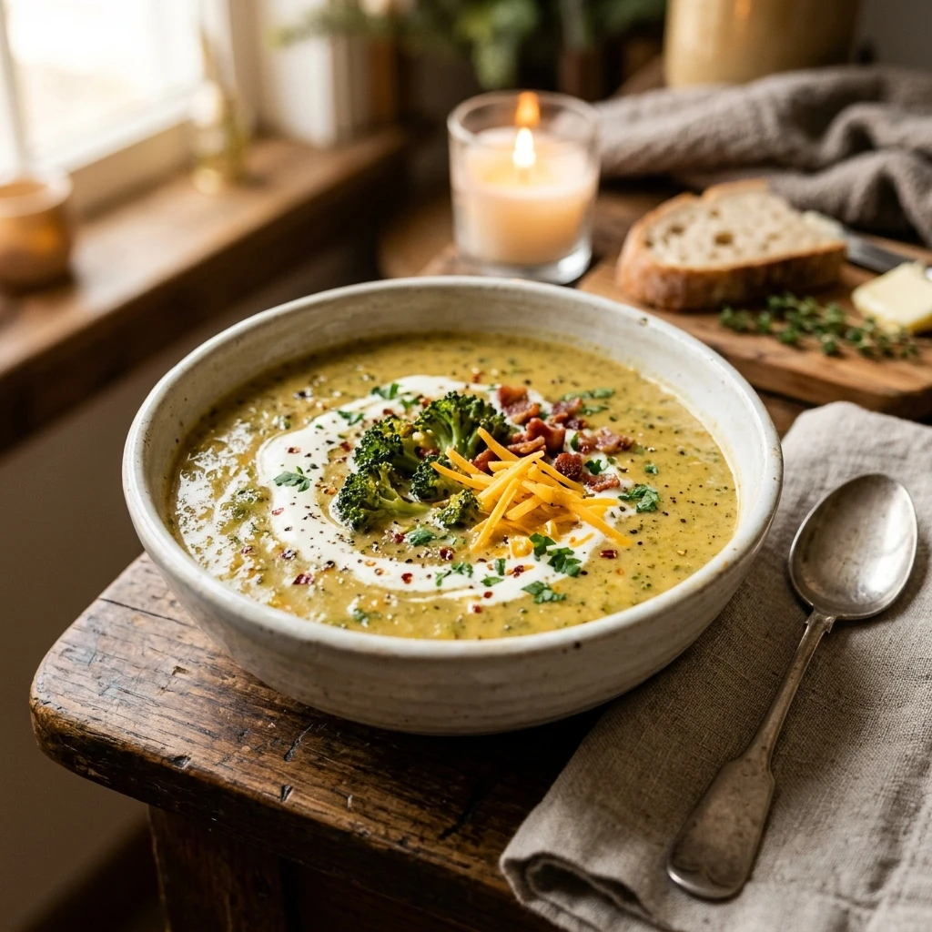 Cozy Winter Broccoli Cheddar Soup Easy Healthy One Pot Family