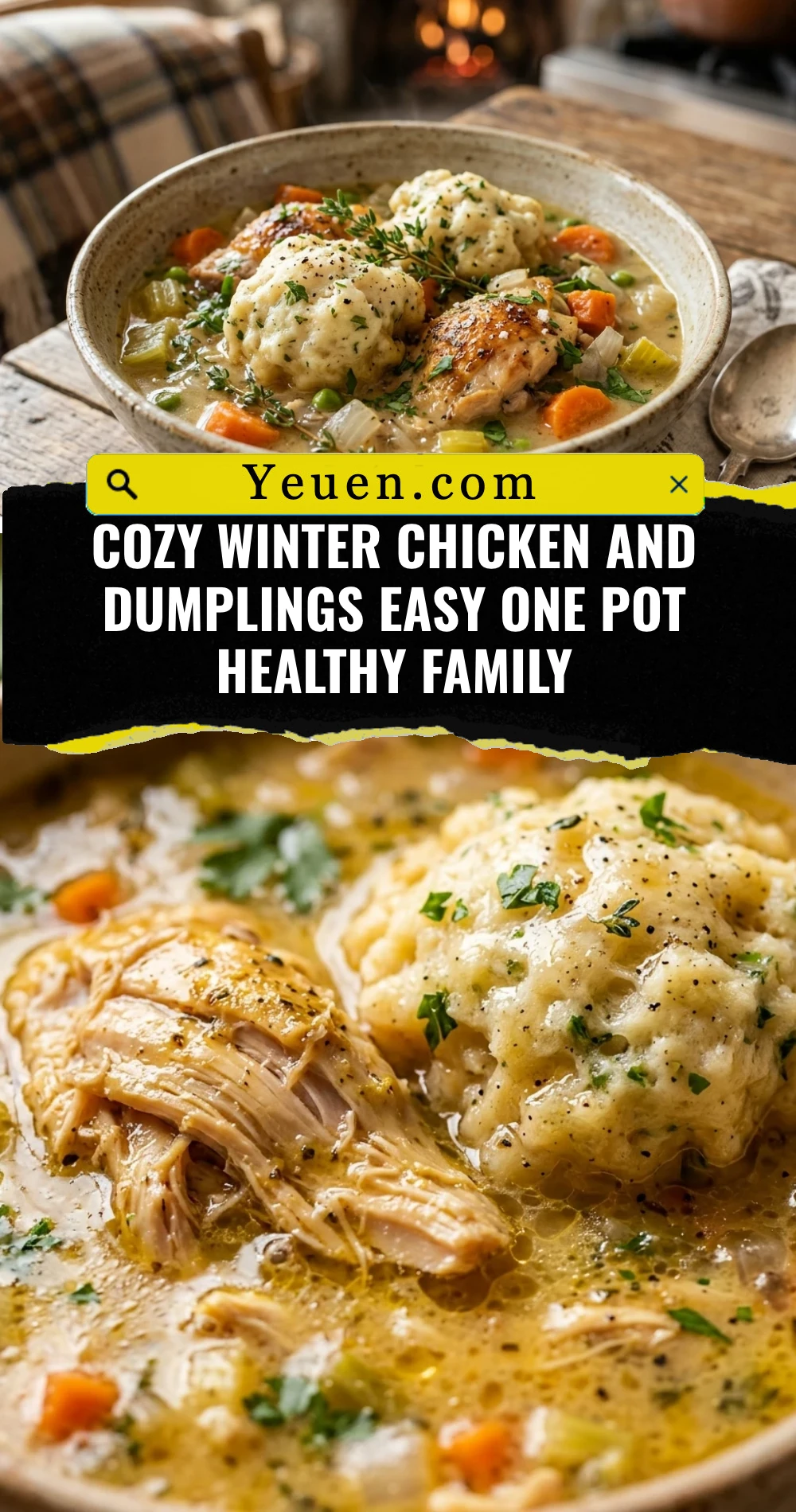 Cozy Winter Chicken And Dumplings Easy One Pot Healthy Family