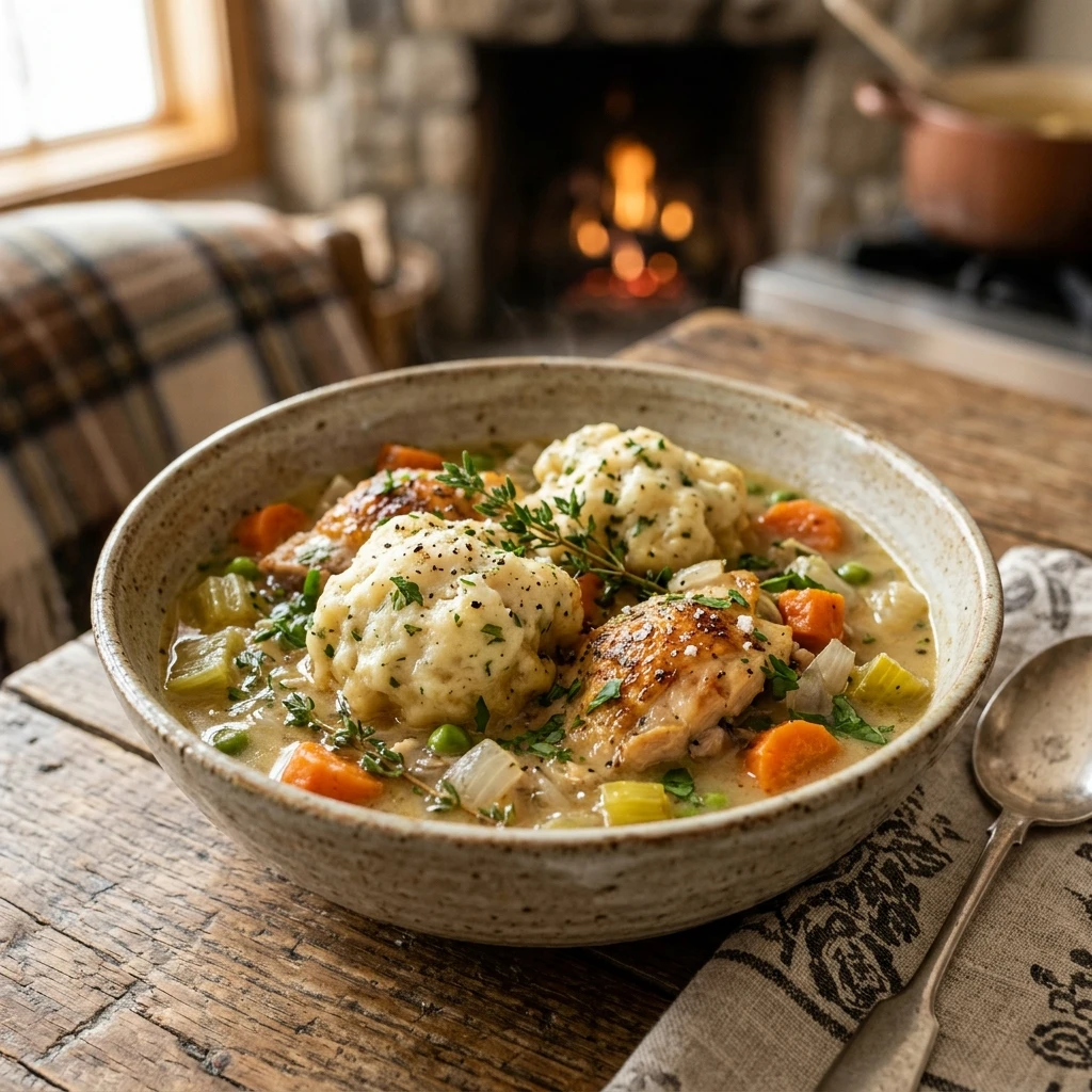 Cozy Winter Chicken And Dumplings Easy One Pot Healthy Family