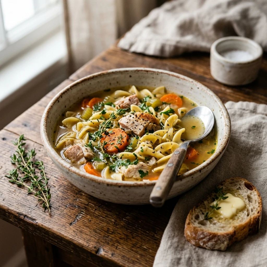 Cozy Winter Chicken Noodle Soup Easy One Pot Healthy Family