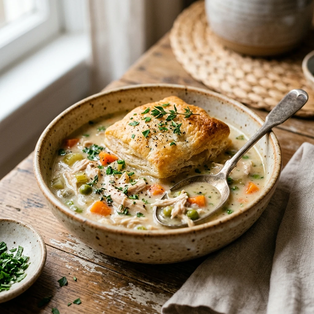 Cozy Winter Chicken Pot Pie Soup Easy One Pot Healthy Family