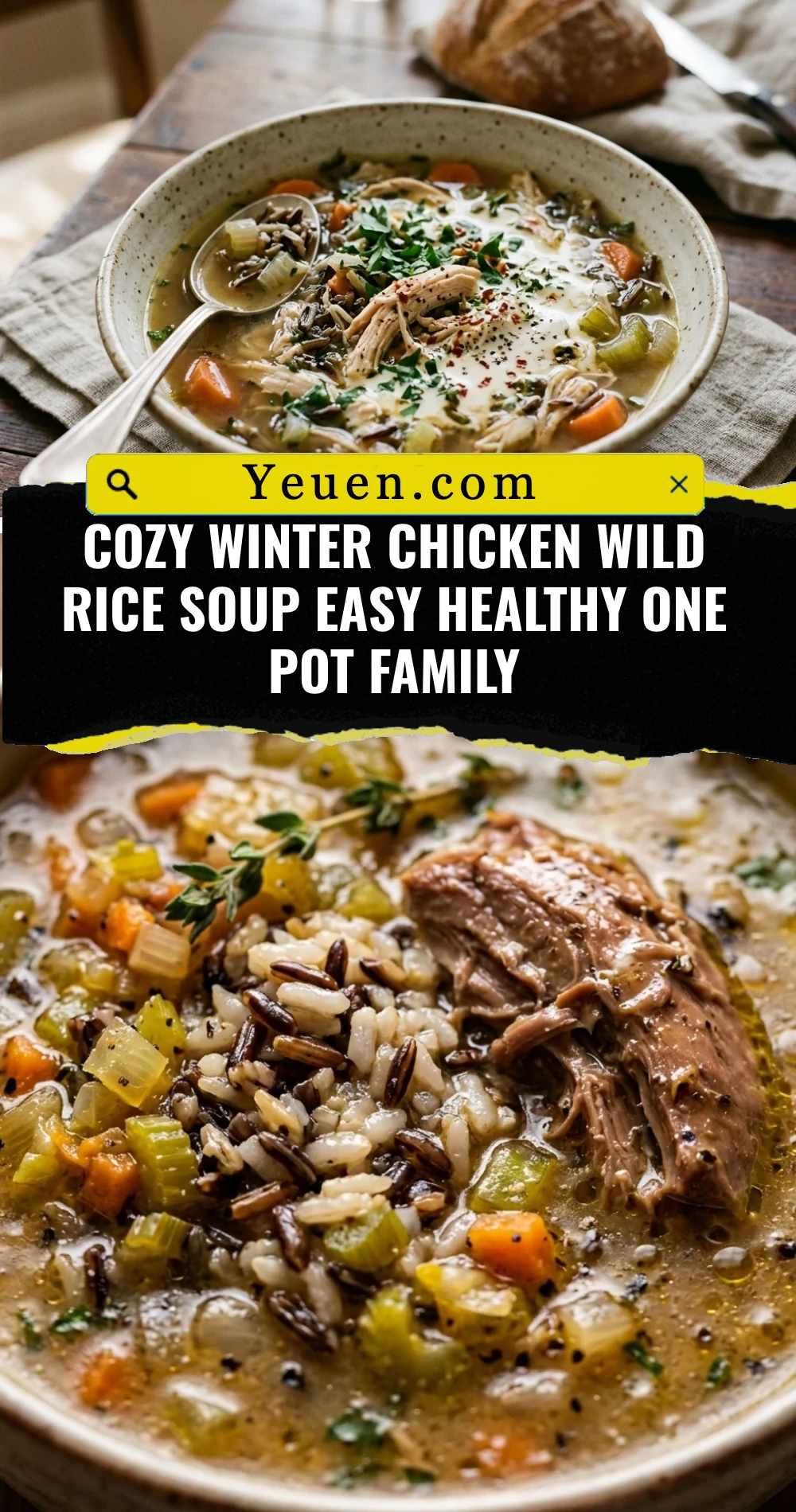 Cozy Winter Chicken Wild Rice Soup Easy Healthy One Pot Family