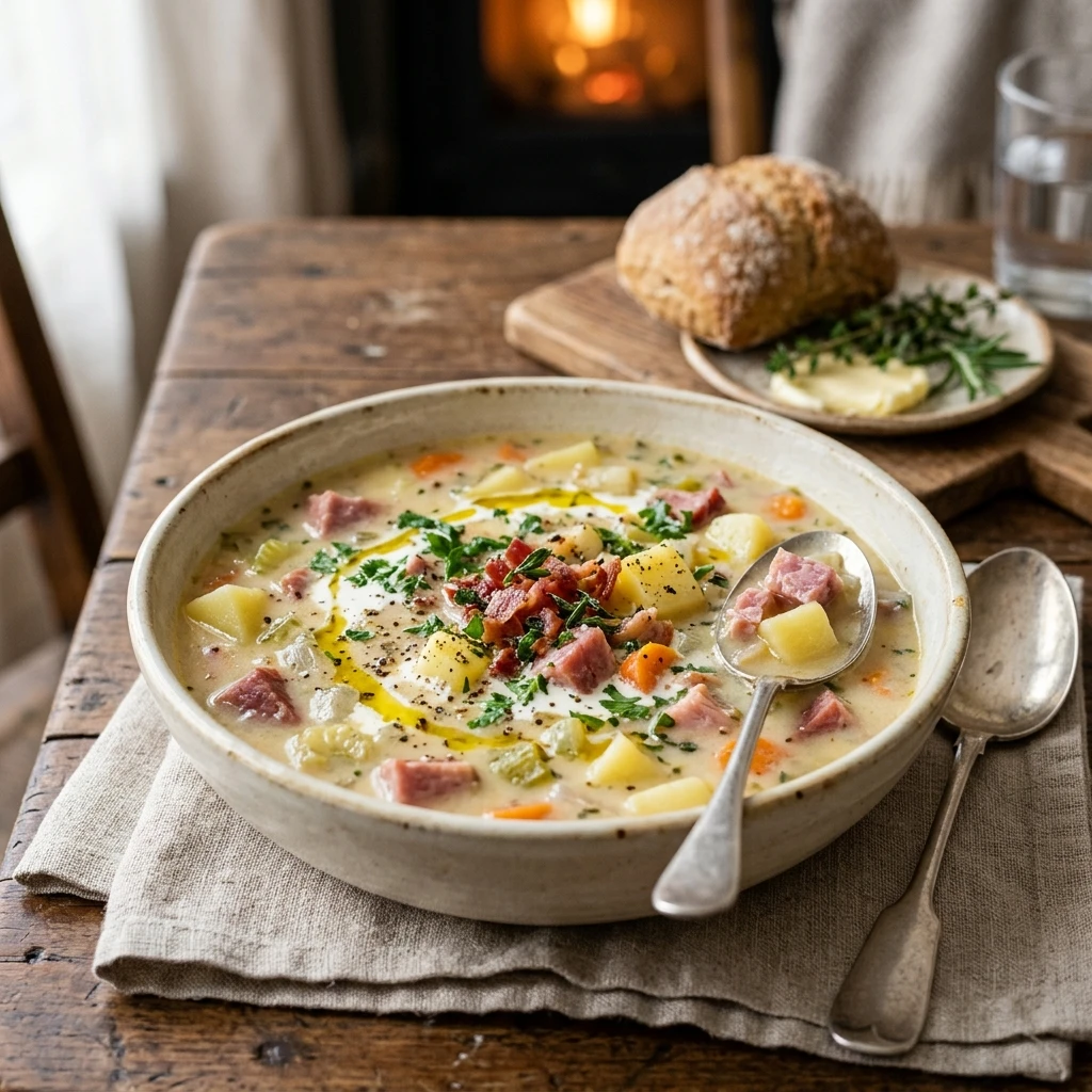 Cozy Winter Ham And Potato Soup Easy One Pot Healthy Family Budget