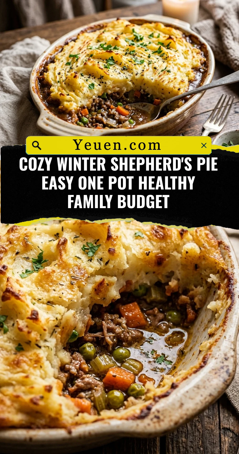 Cozy Winter Shepherd's Pie Easy One Pot Healthy Family Budget