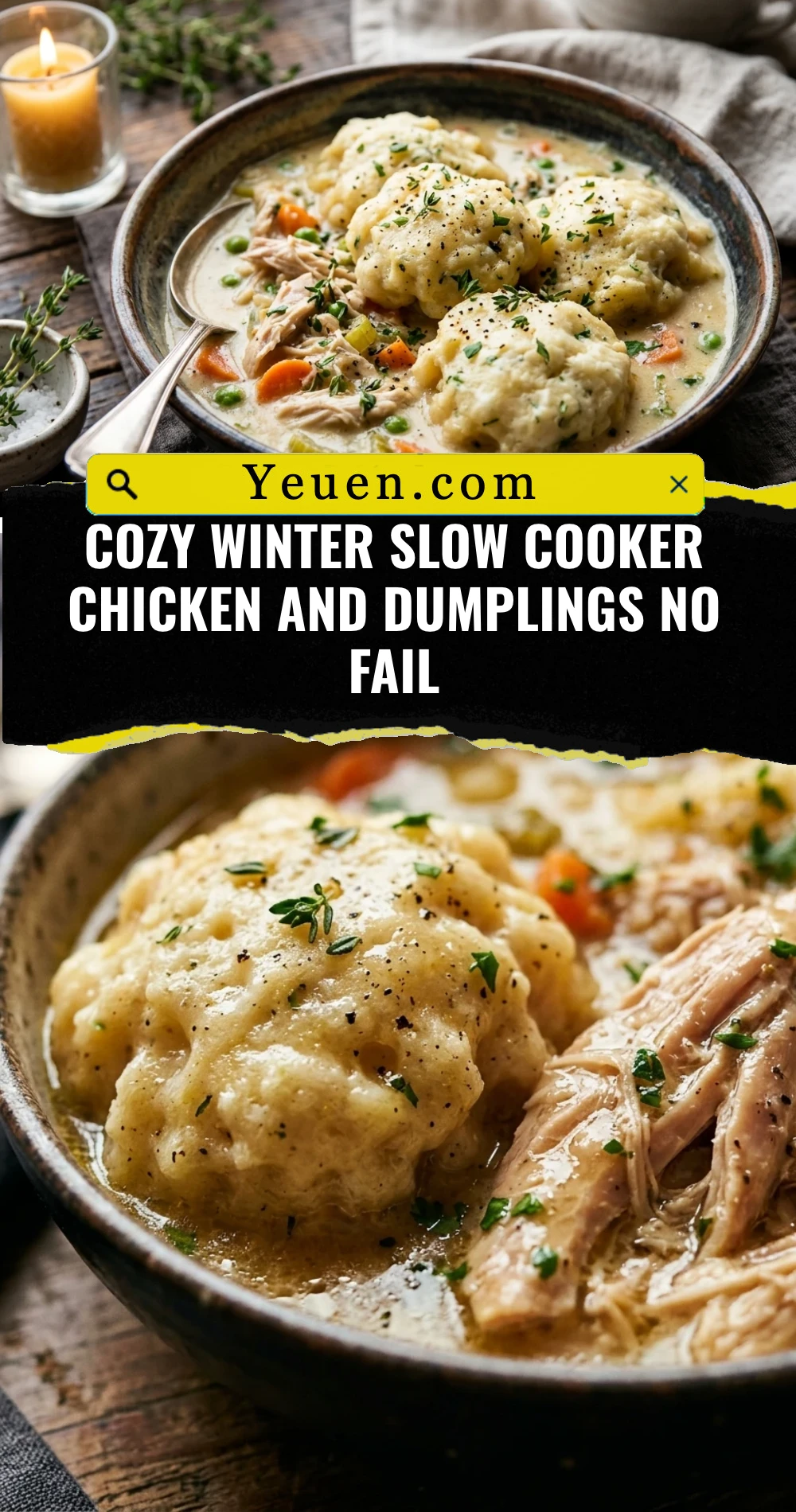 Cozy Winter Slow Cooker Chicken And Dumplings No Fail