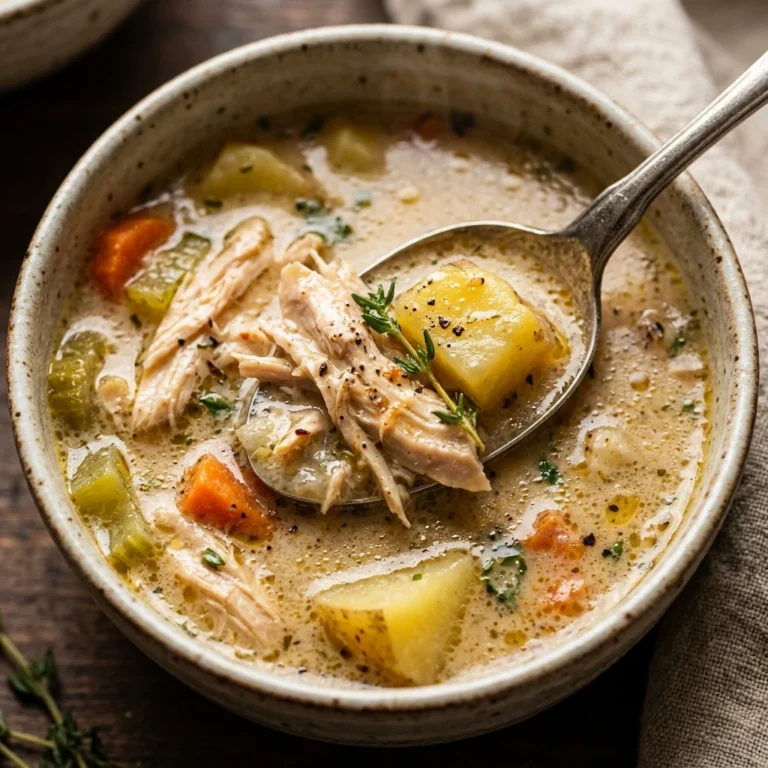 Cozy Winter Slow Cooker Chicken And Potato Soup Creamy Under $20 Feeds 8