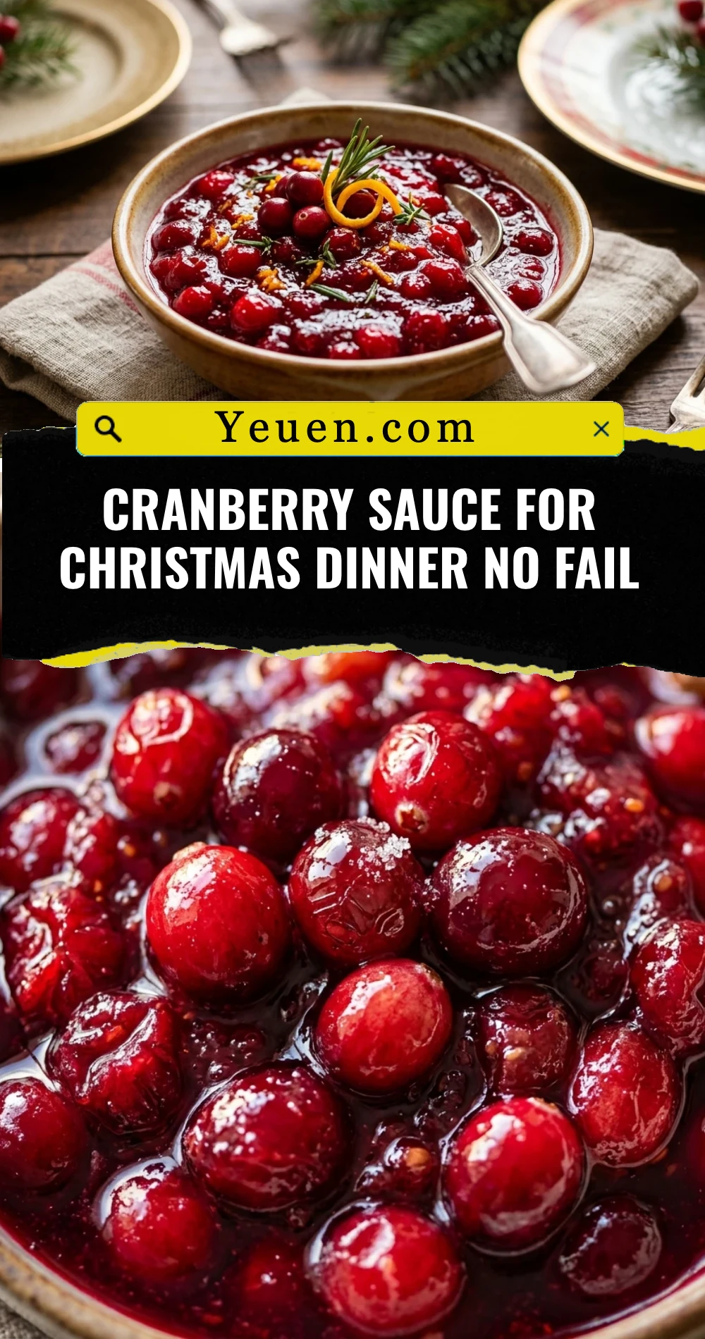 Cranberry Sauce For Christmas Dinner No Fail
