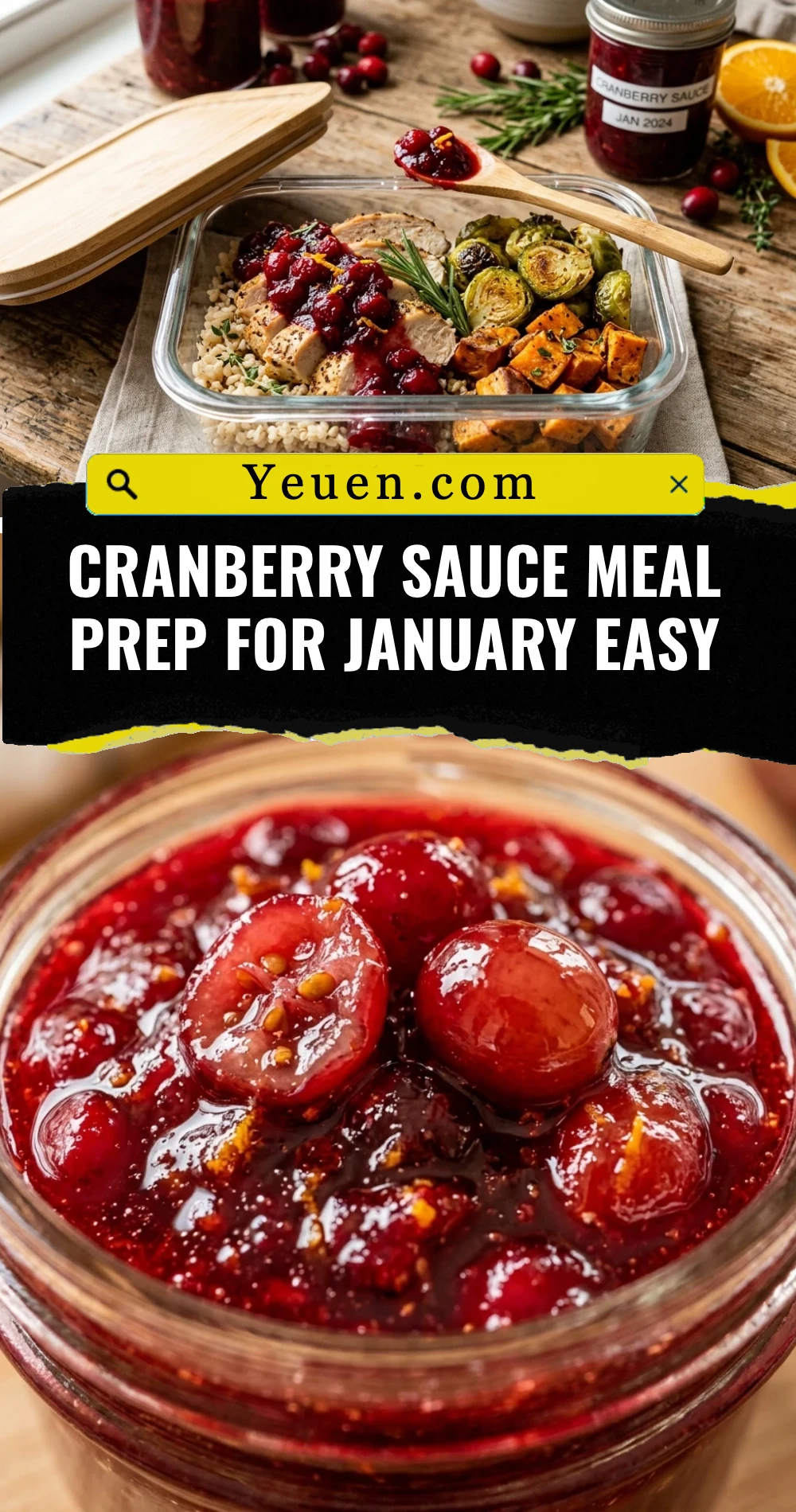 Cranberry Sauce Meal Prep For January Easy