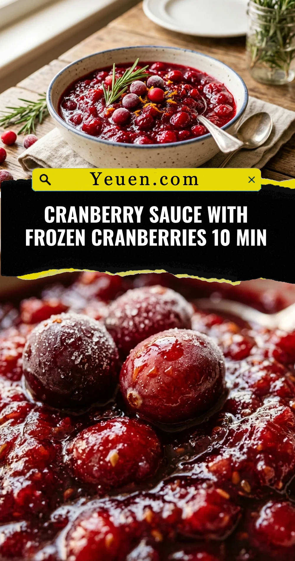 Cranberry Sauce With Frozen Cranberries 10 Min