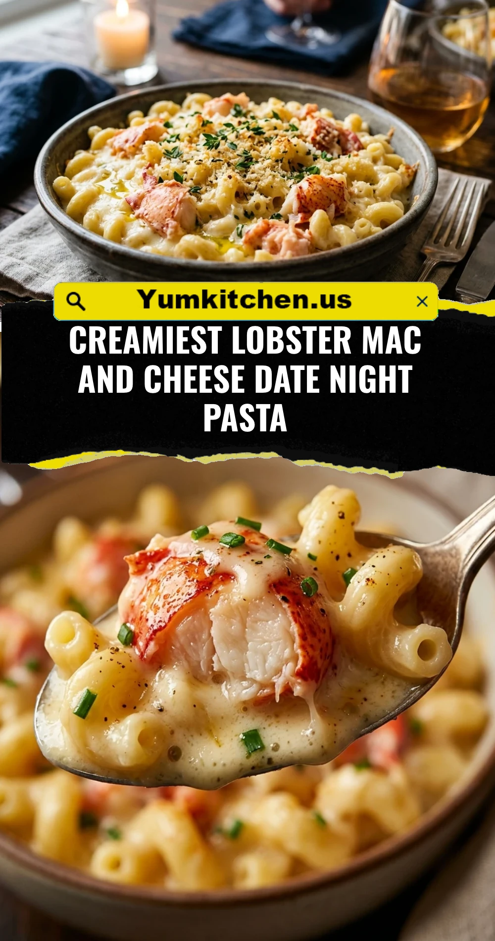 Creamiest Lobster Mac and Cheese Date Night Pasta