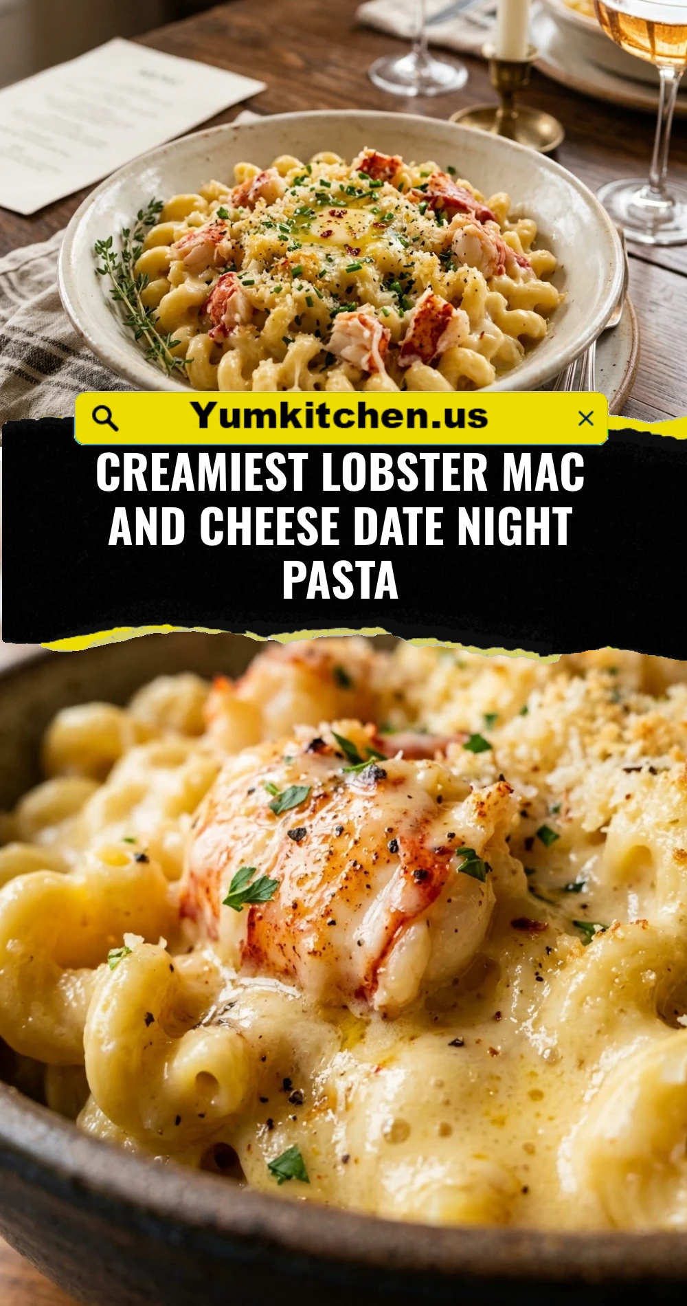 Creamiest Lobster Mac and Cheese Date Night Pasta