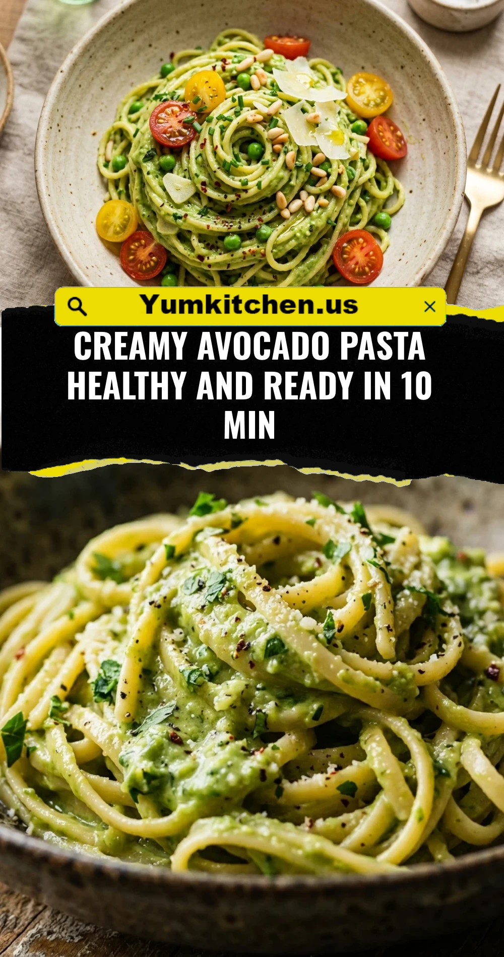 Creamy Avocado Pasta Healthy And Ready In 10 Min