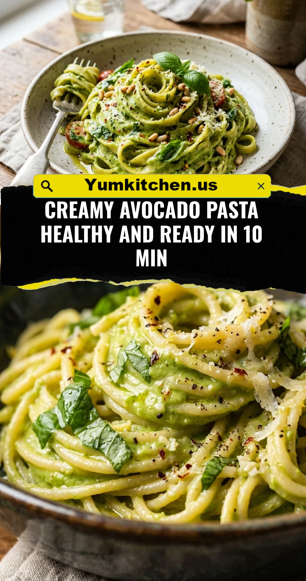 Creamy Avocado Pasta Healthy And Ready In 10 Min