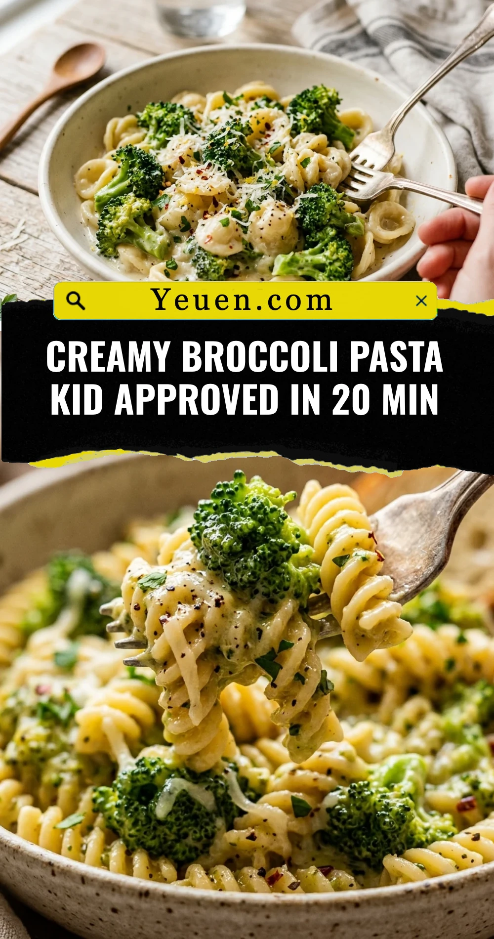 Creamy Broccoli Pasta Kid Approved In 20 Min