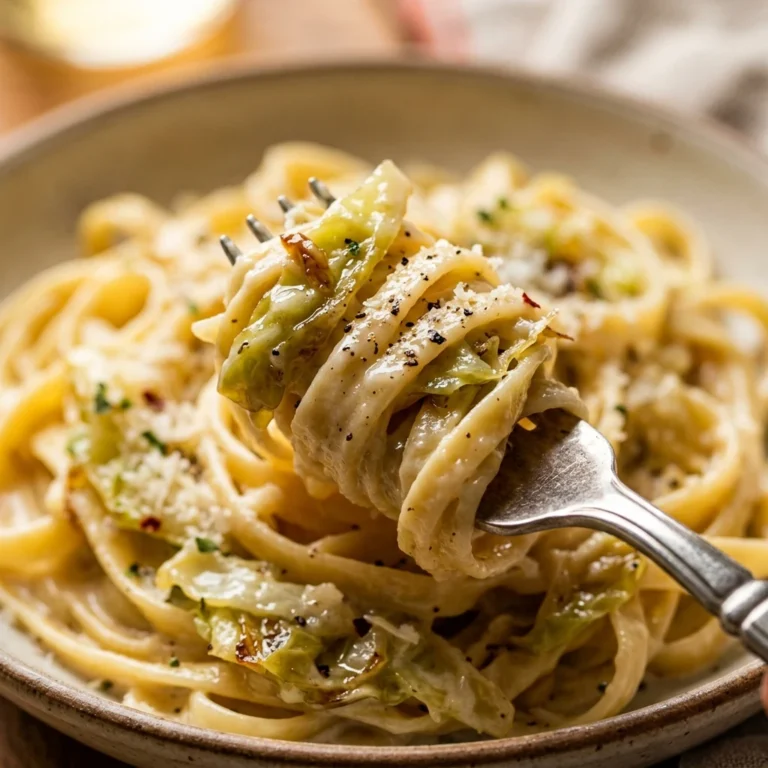 Creamy Cabbage Alfredo Pasta 15 Min Budget