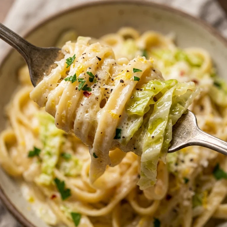 Creamy Cabbage Alfredo Pasta Under $3 Per Serving