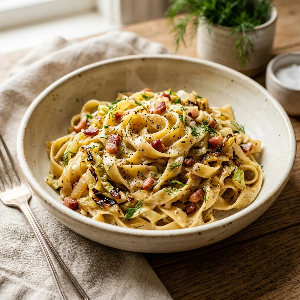 Creamy Cabbage And Noodles Haluski Polish Classic