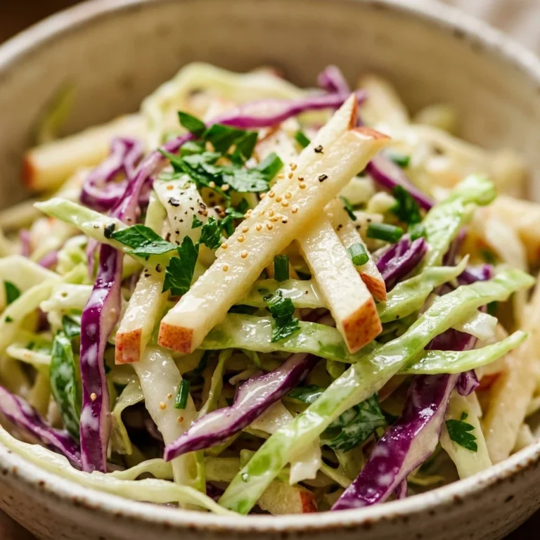 Creamy Cabbage Slaw With Apple Crunchy Fresh