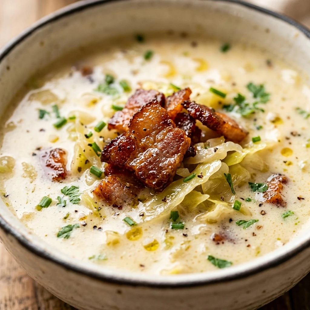 Creamy Cabbage Soup With Bacon Cozy 20 Min