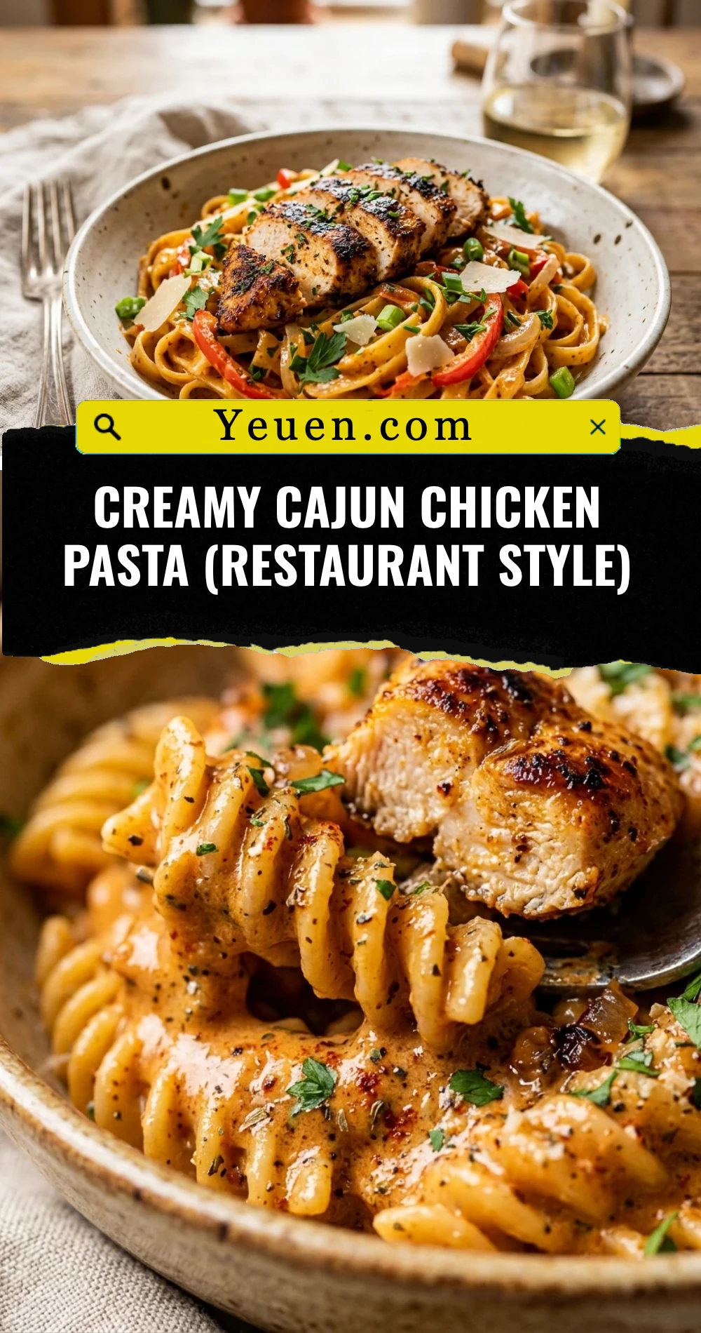 Creamy Cajun Chicken Pasta (Restaurant Style)