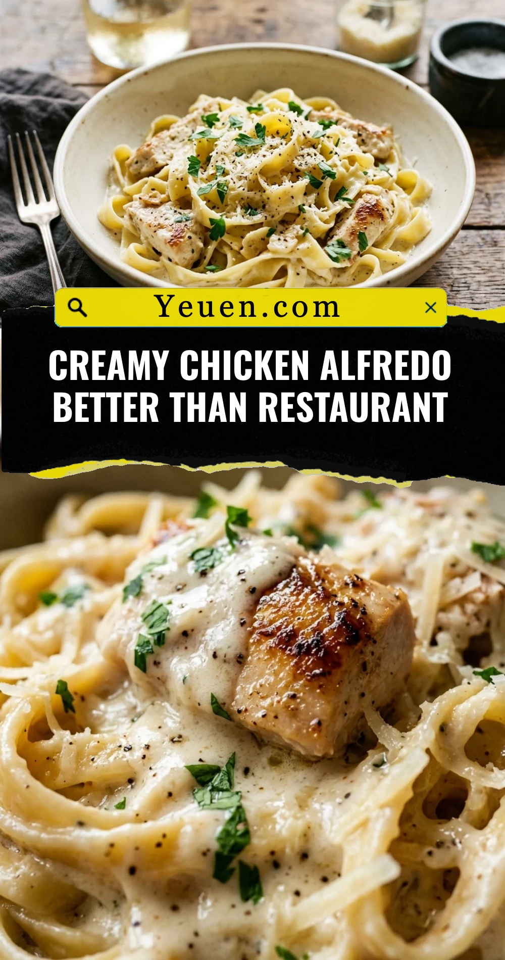 Creamy Chicken Alfredo Better Than Restaurant