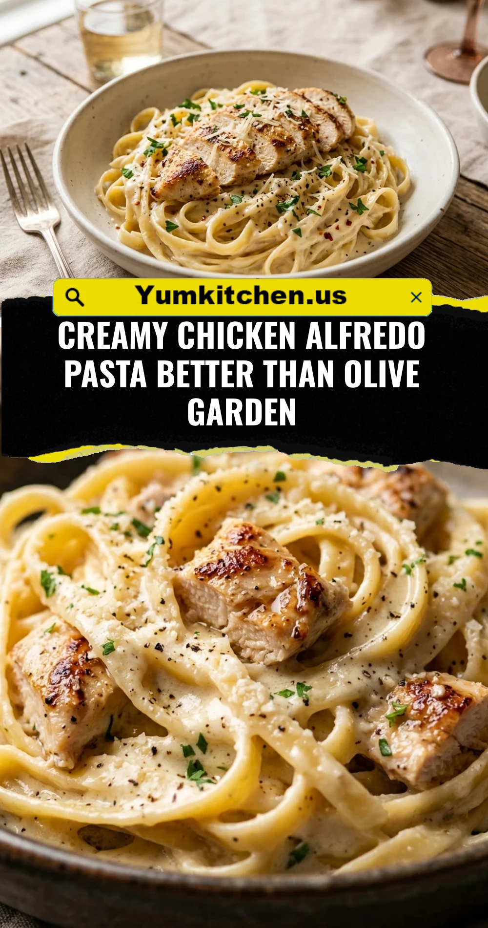 Creamy Chicken Alfredo Pasta Better Than Olive Garden