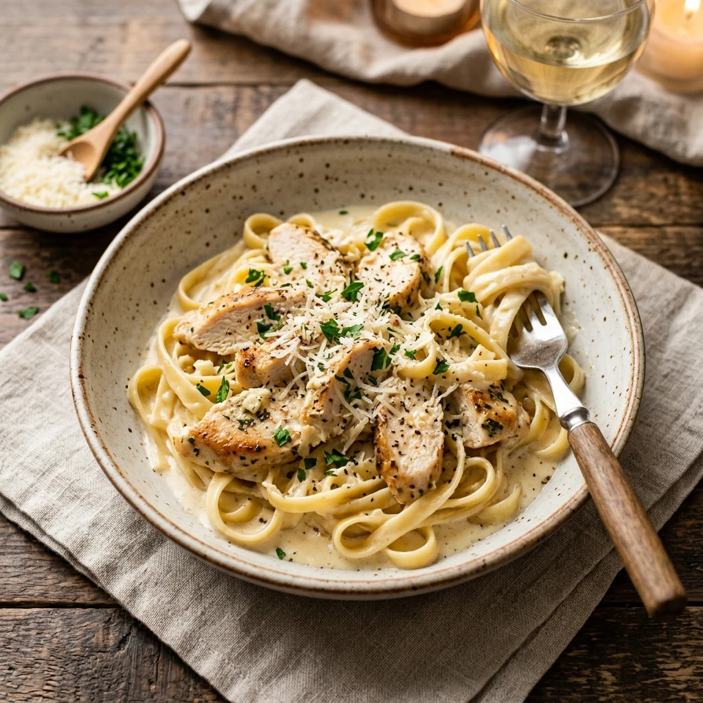 Creamy Chicken Alfredo Pasta Better Than Olive Garden
