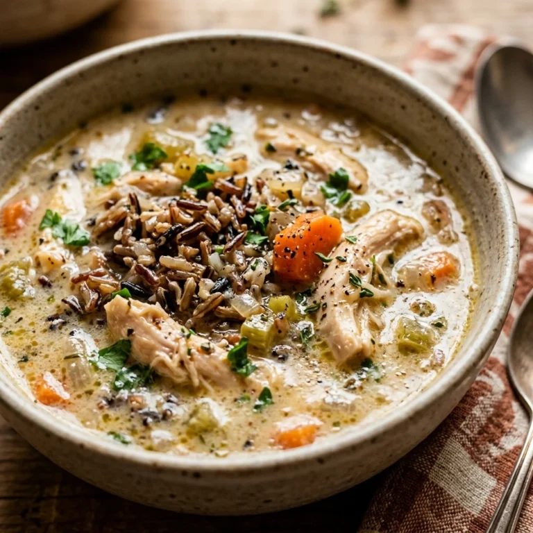 Creamy Chicken Wild Rice Soup Cozy Easy One Pot Healthy Family Winter
