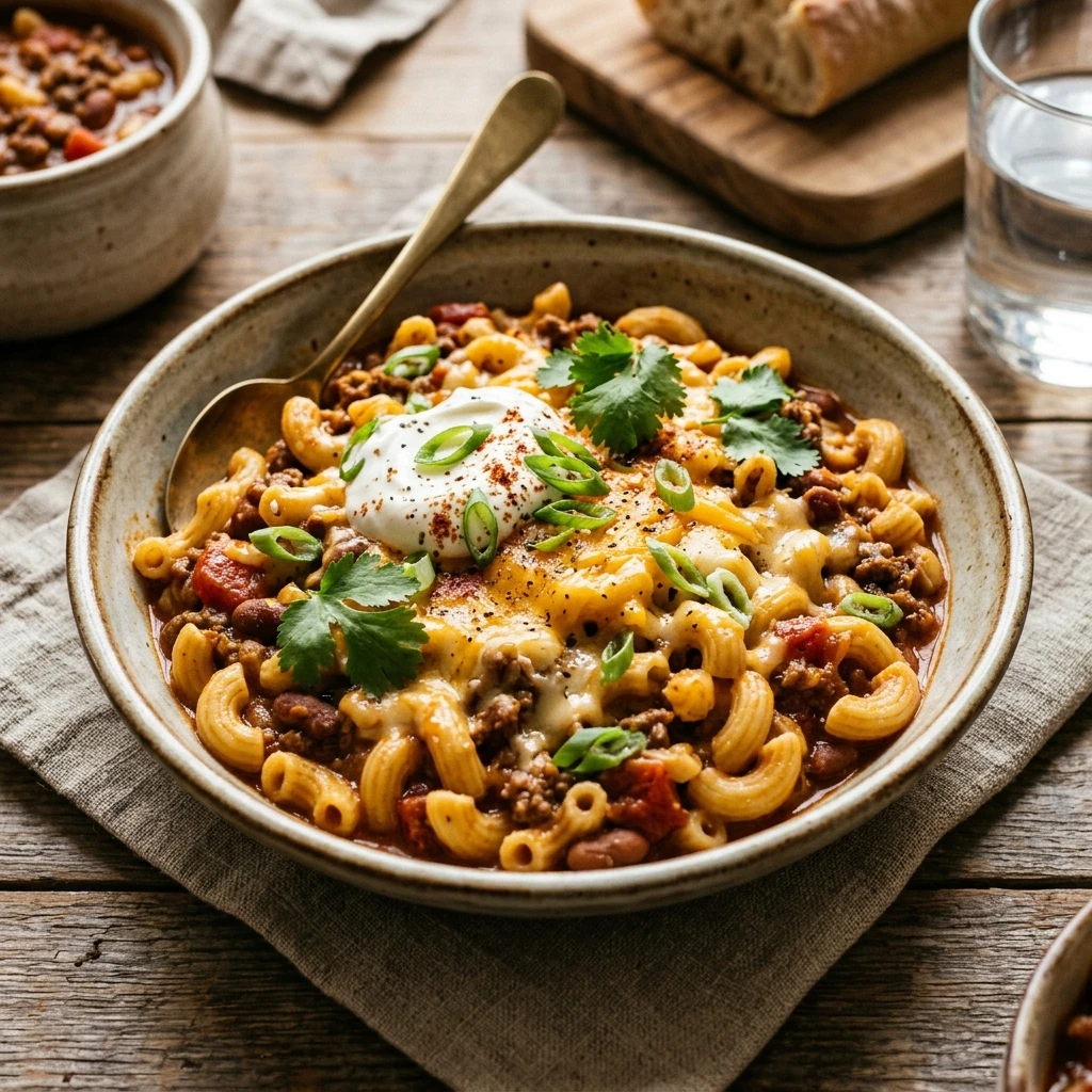 Creamy Chili Mac And Cheese One-Pot Comfort