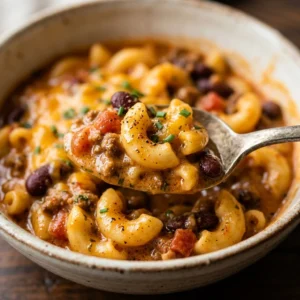 Creamy Chili Mac One-Pot Family Favorite