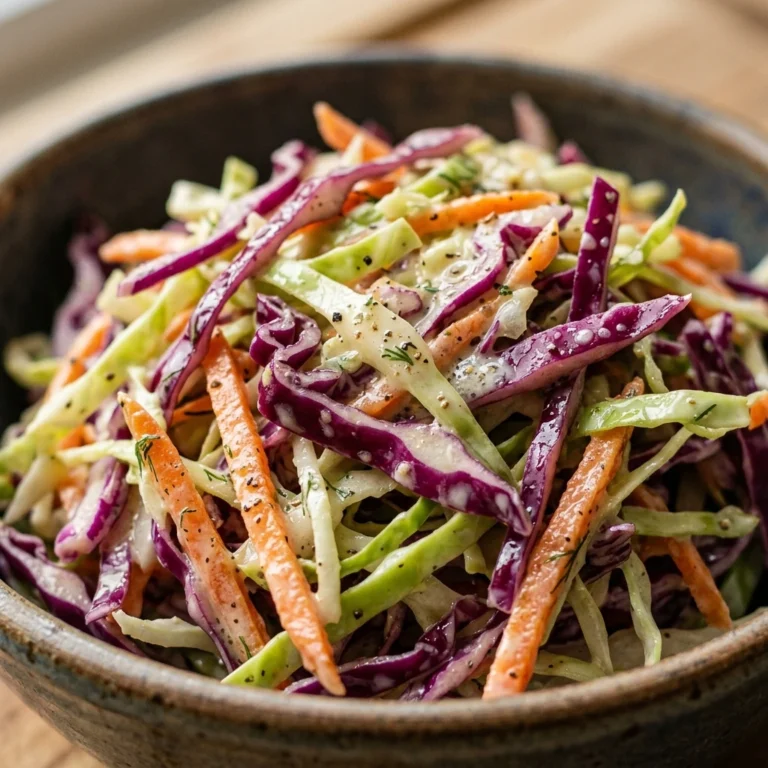 Creamy Coleslaw That Stays Crunchy Not Soggy