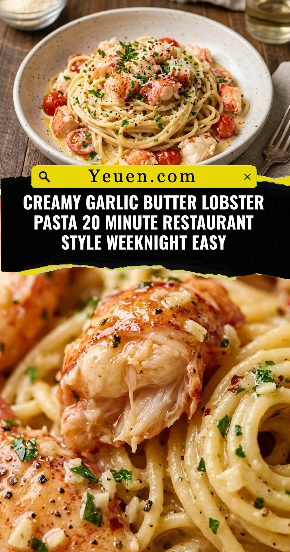 Creamy Garlic Butter Lobster Pasta 20 Minute Restaurant Style Weeknight Easy
