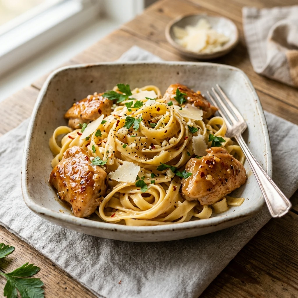 Creamy Honey Garlic Chicken Pasta Sweet Savory