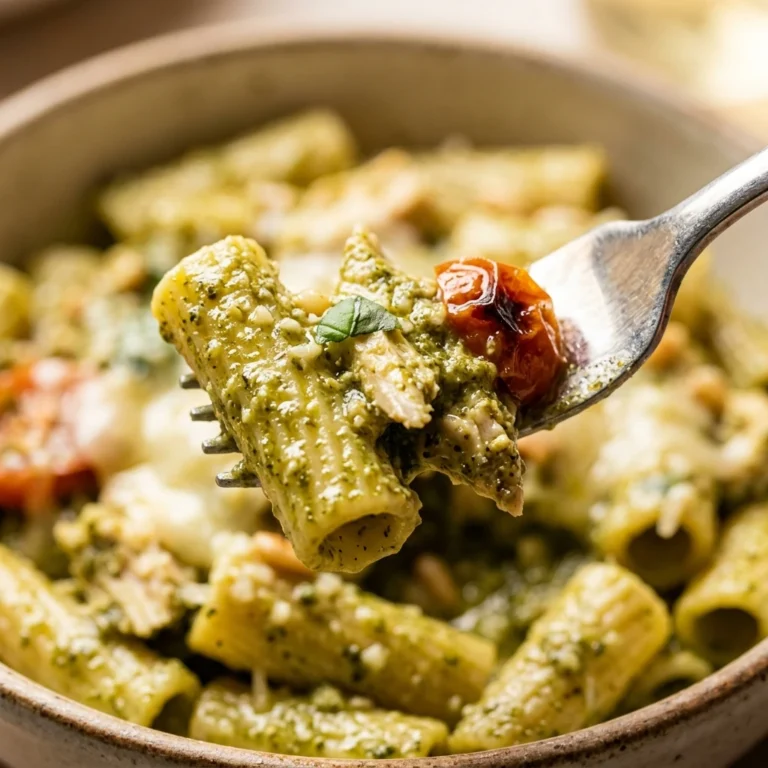 Creamy Pesto Chicken Pasta Meal Prep Friendly