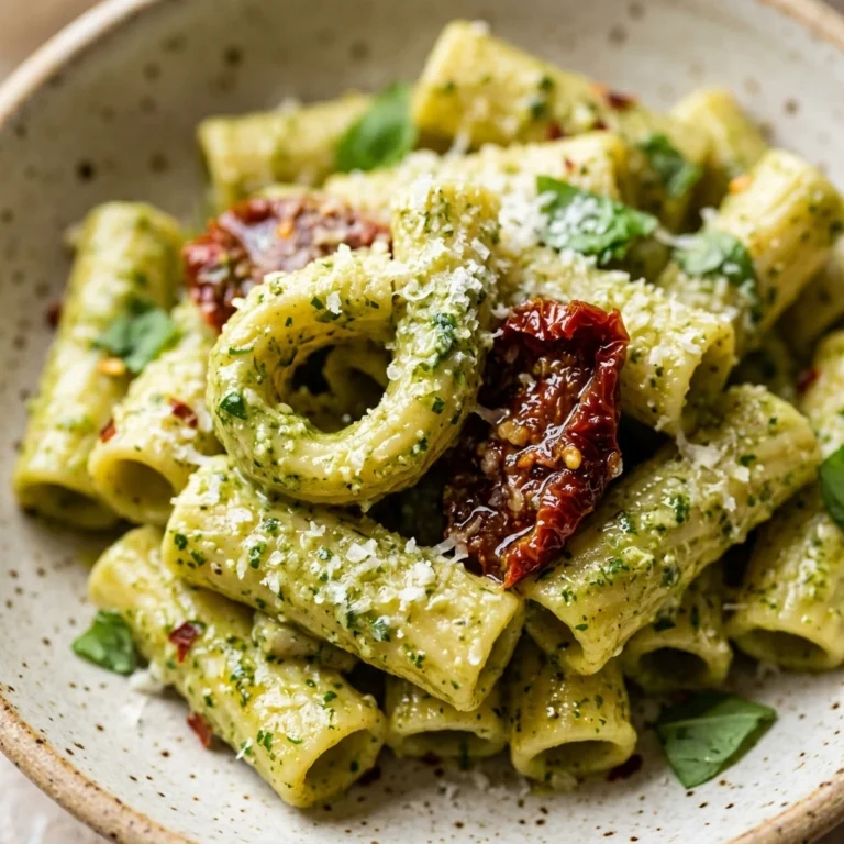 Creamy Pesto Pasta With Sun-Dried Tomatoes Easy
