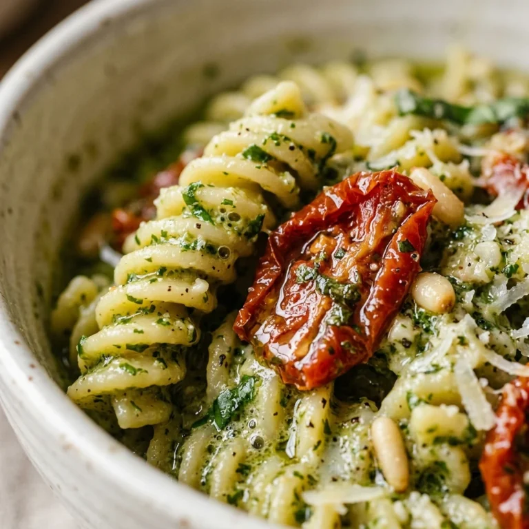 Creamy Pesto Pasta With Sun-Dried Tomatoes Easy