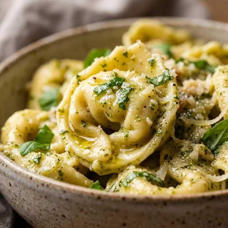Creamy Pesto Tortellini 10 Minute Easy Dinner