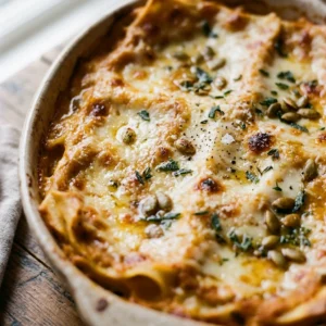 Creamy Pumpkin Lasagna Savory Fall Cozy Dinner Easy Cheesy