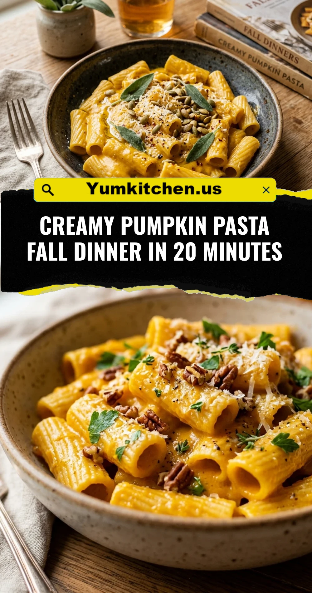 Creamy Pumpkin Pasta Fall Dinner In 20 Minutes