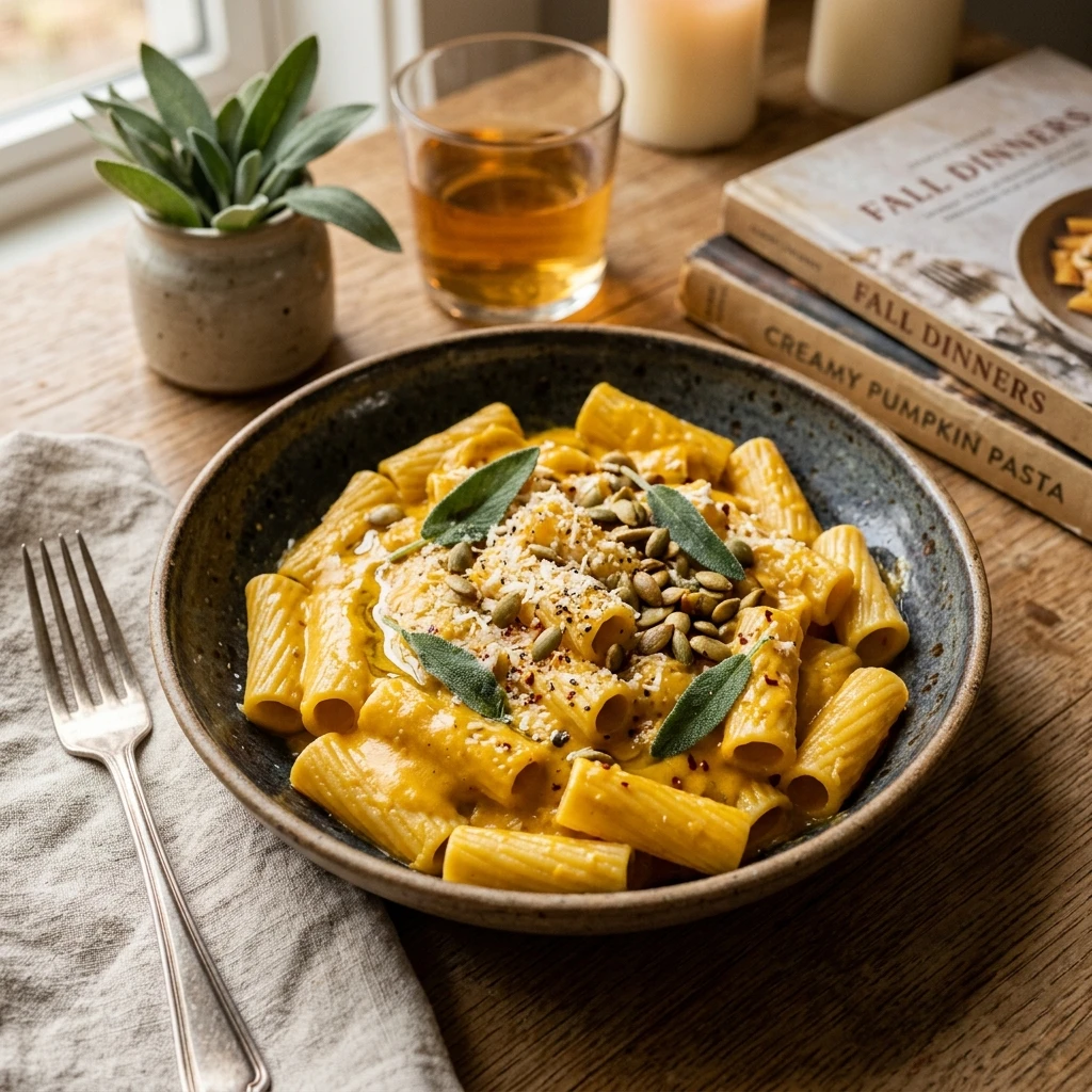 Creamy Pumpkin Pasta Fall Dinner In 20 Minutes