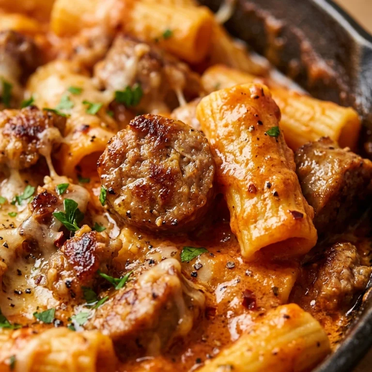 Creamy Sausage Pasta Skillet One-Pot Wonder