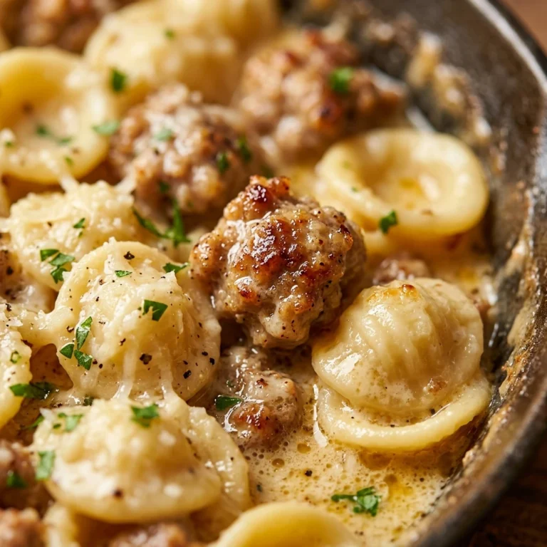 Creamy Sausage Pasta Skillet One-Pot Wonder