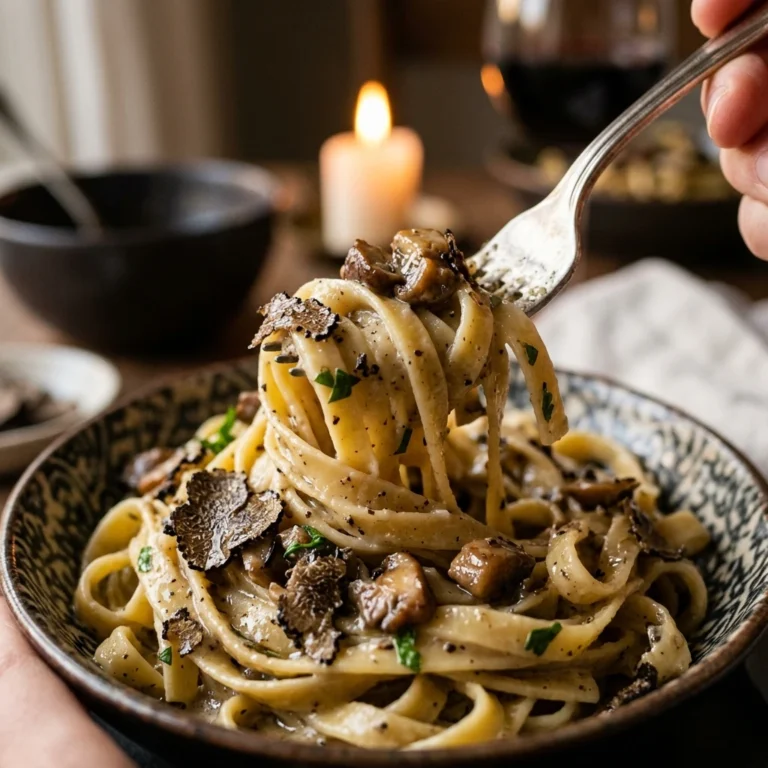 Creamy Truffle Mushroom Pasta Date Night At Home