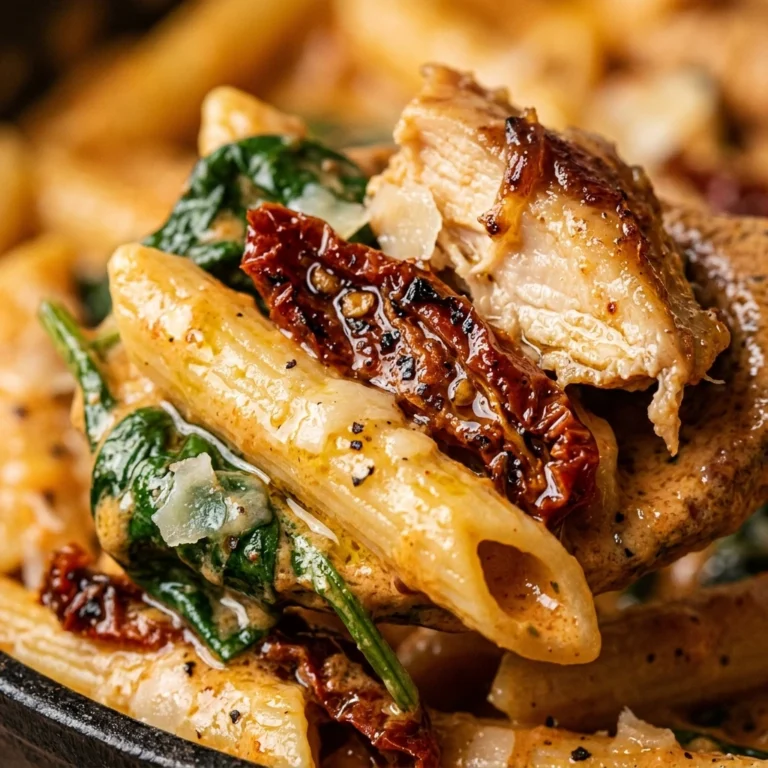 Creamy Tuscan Chicken Pasta One-Pot 20 Minutes